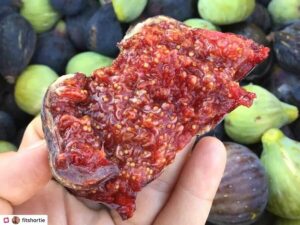 A super ripe delicious fig in the north of Spain